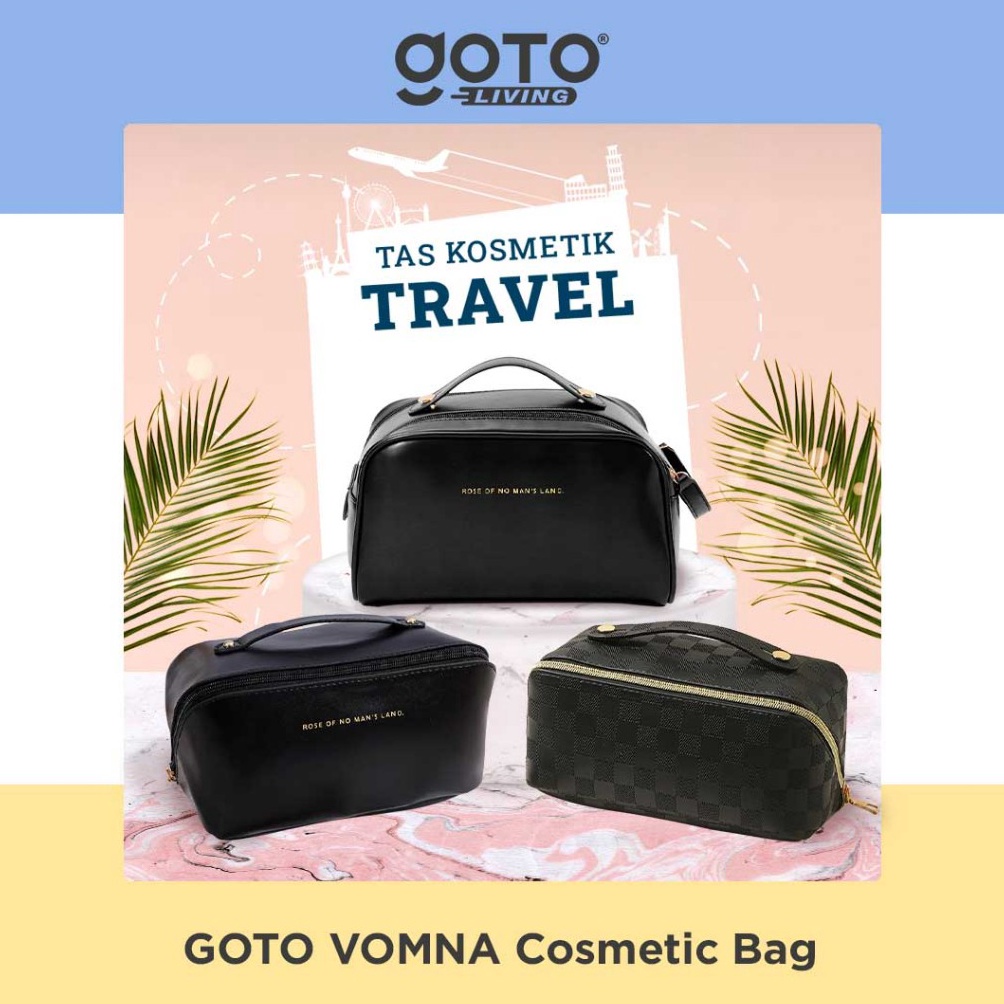 

KODE B48X Goto Vomna Tas Kosmetik Pouch Make Up Cosmetic Travel Bag Organizer