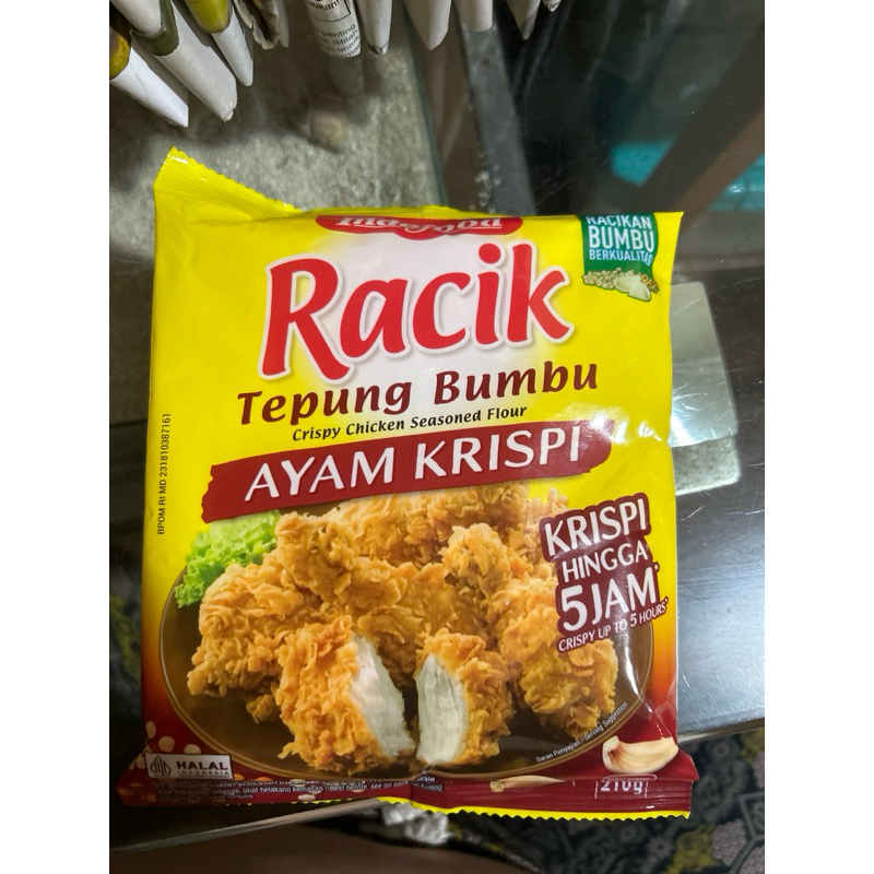 

indofood RACIK tepung bumbu AYAM KRISPI 210gr