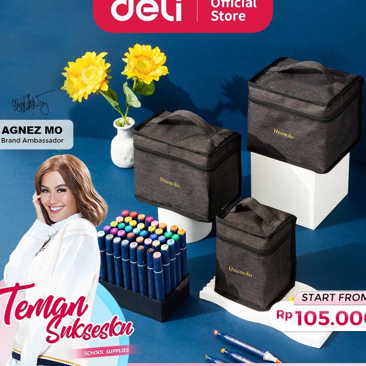 

Grosir Termurah Deli Finenolo Spidol Sketsa Sketch Marker Dual tip 3 8 Warna EC184
