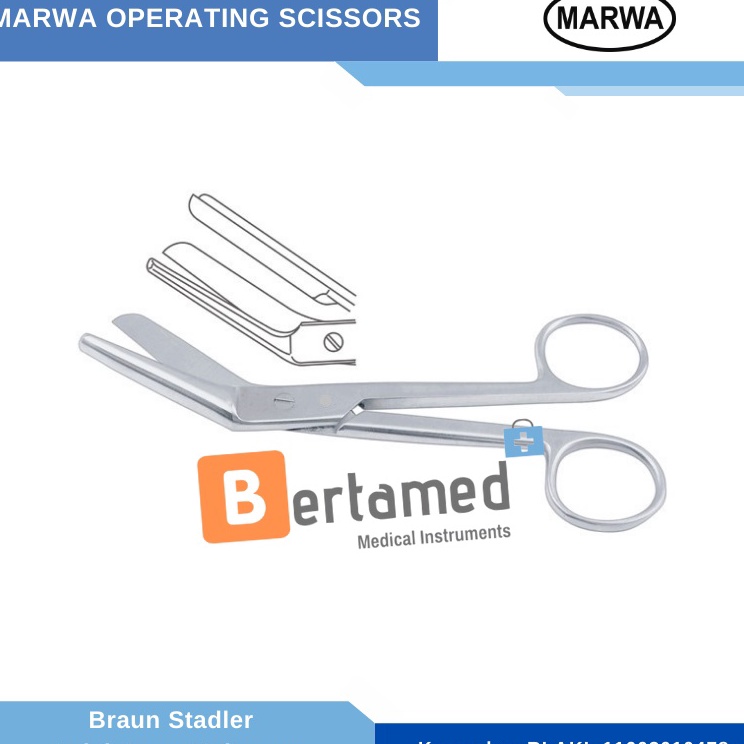 

Fast Packing Braun Stadler Episiotomy Scissor 14 cm