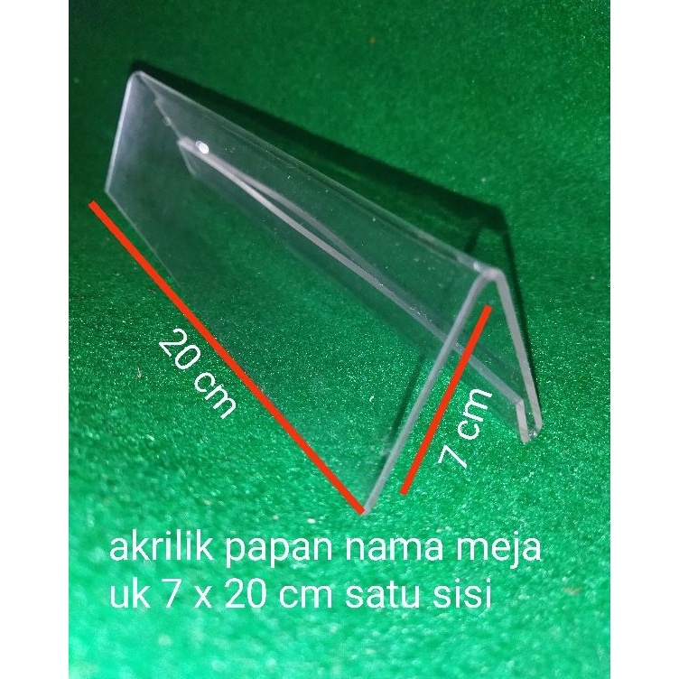 

Lebih Meriah akrilik papan nama meja uk 7 x 2 cm tebal 2 mm