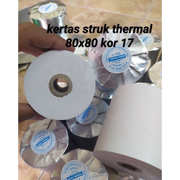 

Promo Terlaris kertas struk kasir thermal 8x8 paper rol thermal 8x8 pos thermal printer 8x8