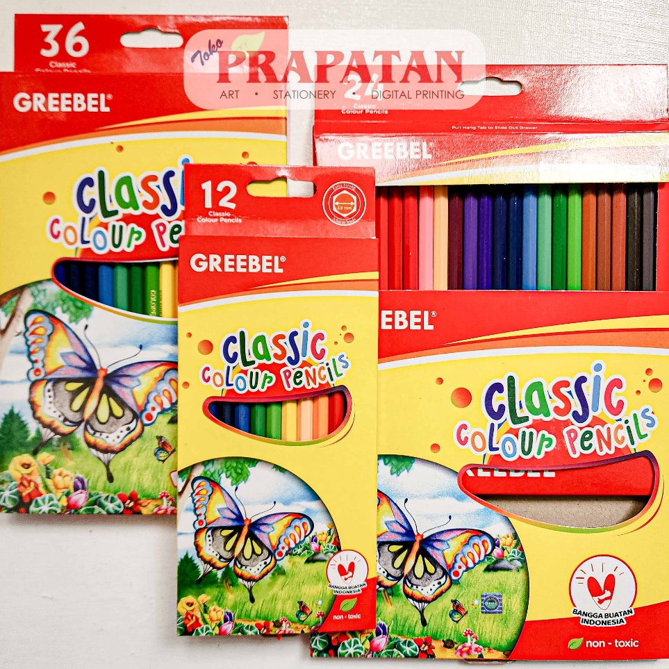 

Dijamin Keren Pensil Warna Greebel Classic Color Pencil