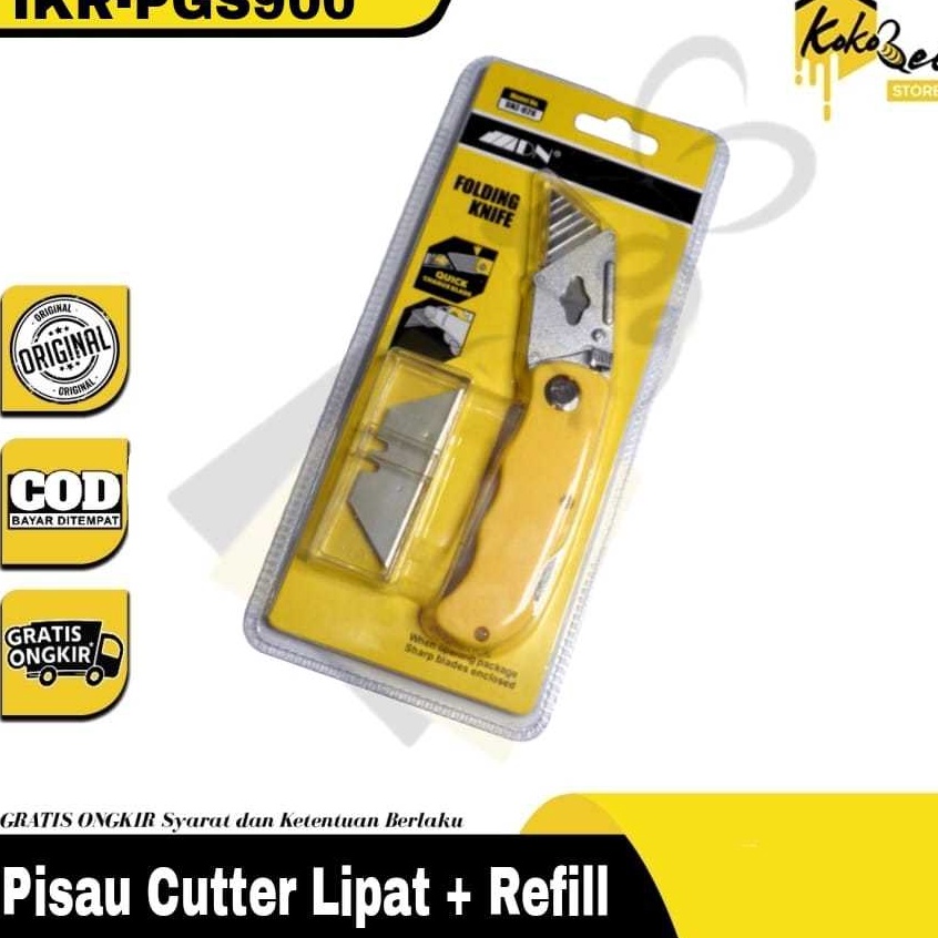 

Pasti Hemat Pisau cutter lipat foldable knife serbaguna bonus 5 pcs refill Pisau lipat kecil serbaguna folding knife gypsum cutter unboxing silet Pisau Cutter Lipat Foldable Knife Folding Knife IKRPGS9 Pisau Cutter Lipat Foldable Knife Ser