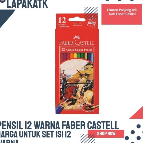 

Model Menarik PENSIL WARNA FABER CASTEL ISI 12 PANJANG