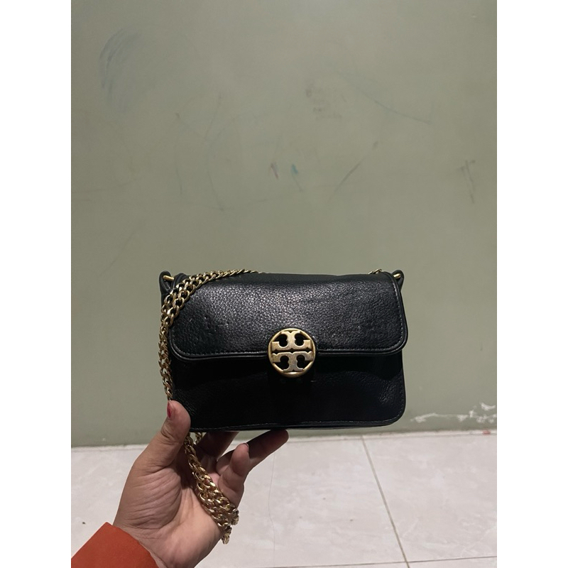 SOLD LIVE / Tory Burch // Ori Balle / tas kulit / chelsea mini tory burch