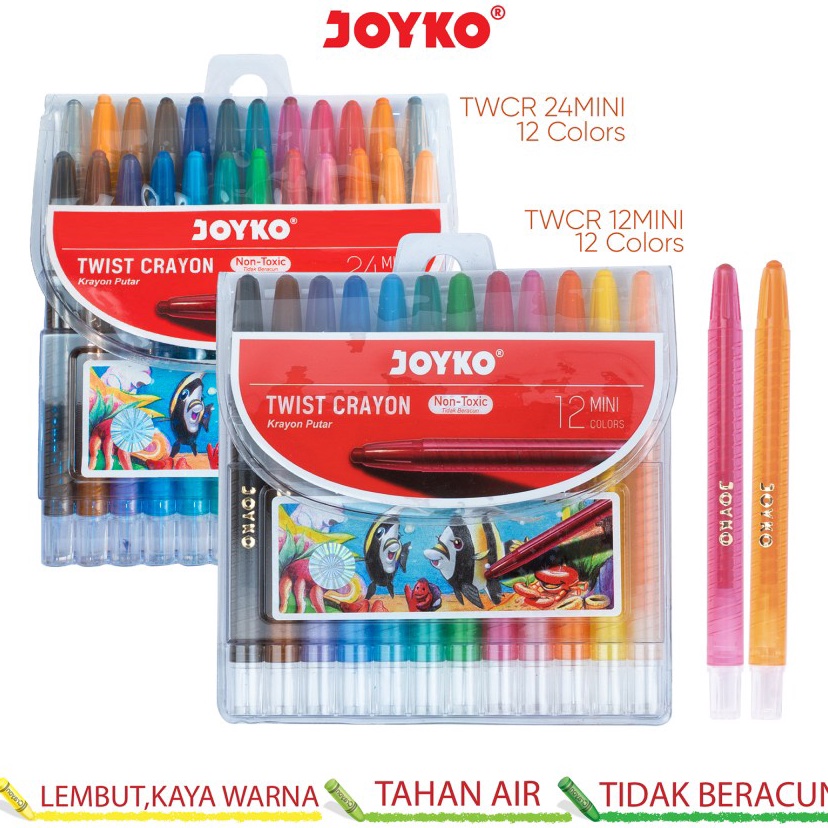 

Pusat Populer Crayon Putar Mini Twist Crayon Joyko TWCR 24