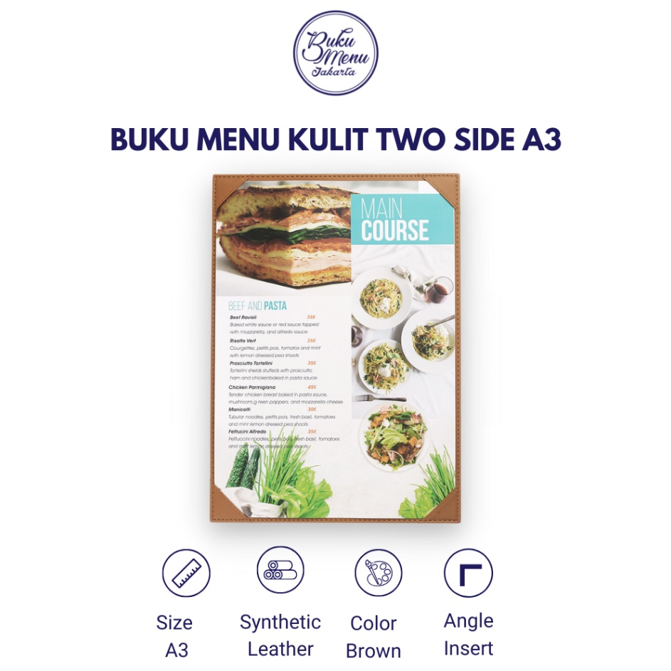 

Hot Deals BUKU MENU KULIT CAFE COFFEE SHOP MODEL TWO VIEW SIDE BY SIDE UKURAN A5A4A3 READY STOCK
