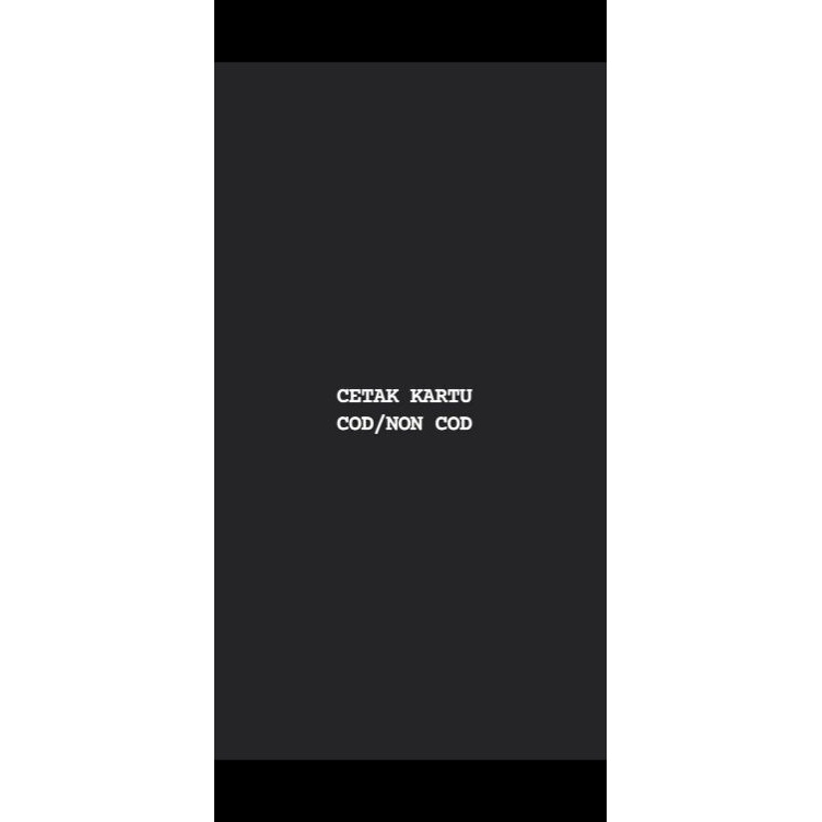 

Promo Stok CETAK KARTU CARD PREMIUM