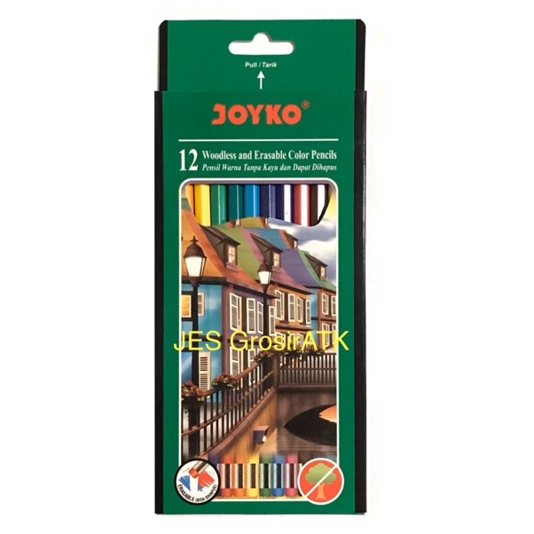 

Murah Terkeren Pensil Warna Bisa Dihapus 12 Warna Pensil Warna Joyko CP19 set