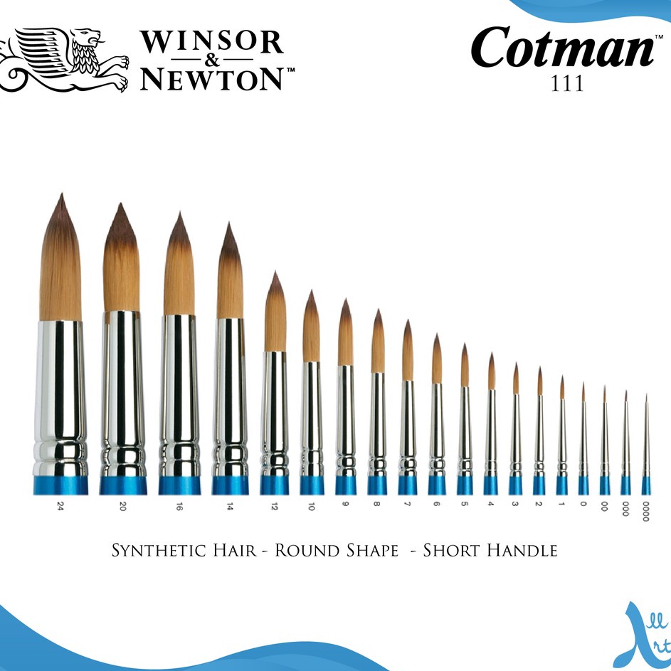 

Murah Terkeren Kuas Lukis Winsor Newton Cotman Series 111 Round Synthetic Brush 12