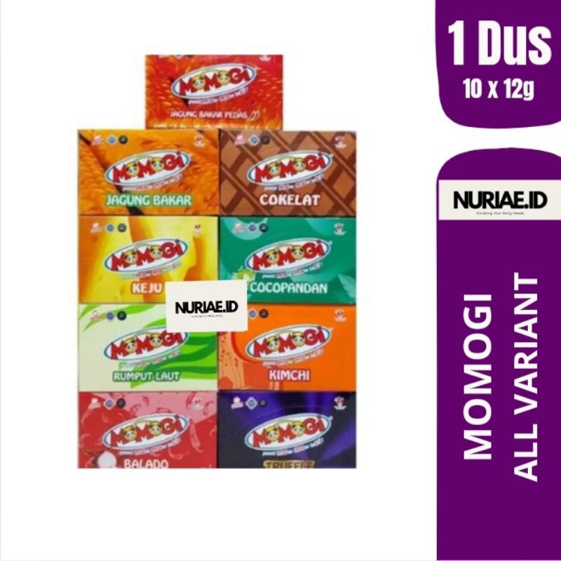 

Momogi 1 BOX (isi 10 x 12g) - TERSEDIA SEMUA RASA/VARIANT