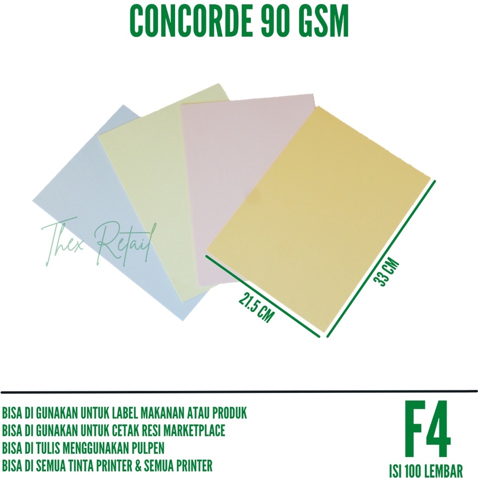 

Flash Deals Kertas Concorde F4 9gr isi 1 lembar Kertas Concorde F4 9 gr