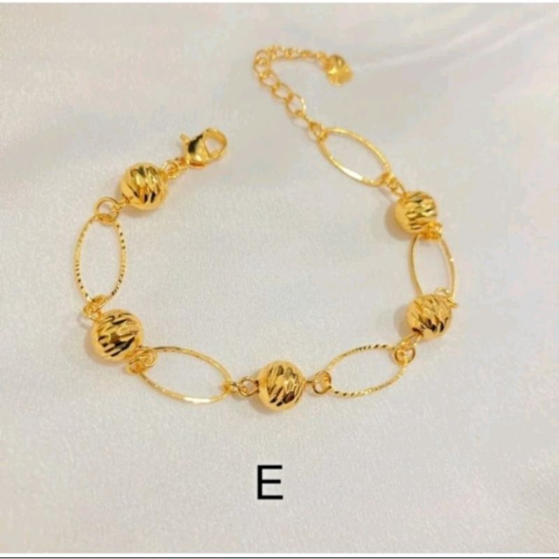 gelang rantai titanium gelang tangan bola bola cantik
