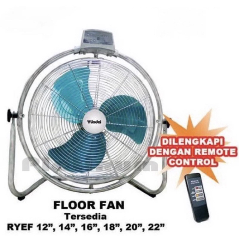 Kipas angin Yundai / kipas angin besi Yundai dengan remote