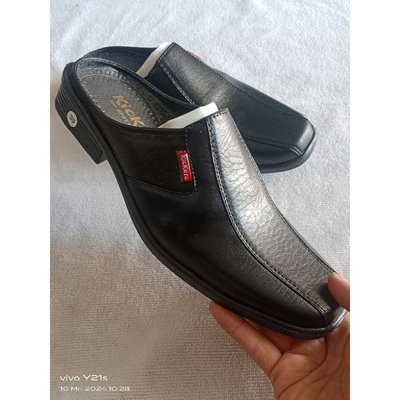 Sandal slop pria /sepatu guru/sepatu dinas/sepatu pengantin pria