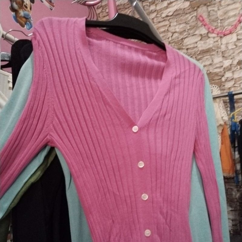 cardigan rajut tipis