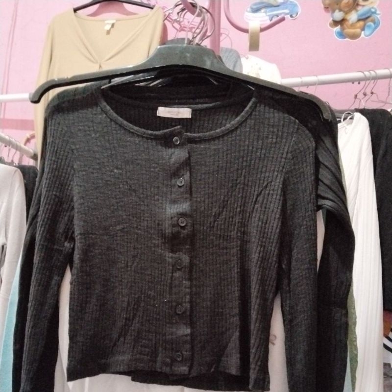 cardigan rajut tipis