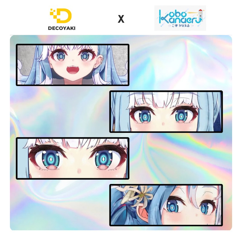 Sticker Slap Hologram Kobo Kanaeru, Stiker Hologram Kobo Kanaeru, Stiker Vtuber