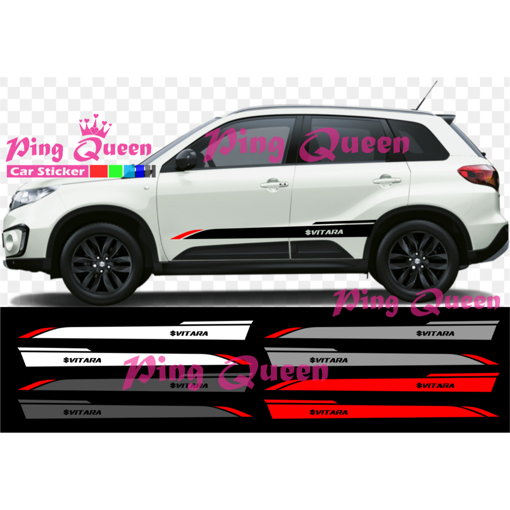 CUTTING STICKER MOBIL VITARA STICKER LIST MOBIL SUZUKI VITARA