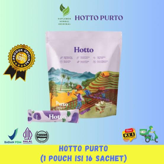 

HOTTO PURTO 1 Pouch 16 Sachet Multigrain Bpom Halal Ubi Ungu Hoto - 1 POUCH