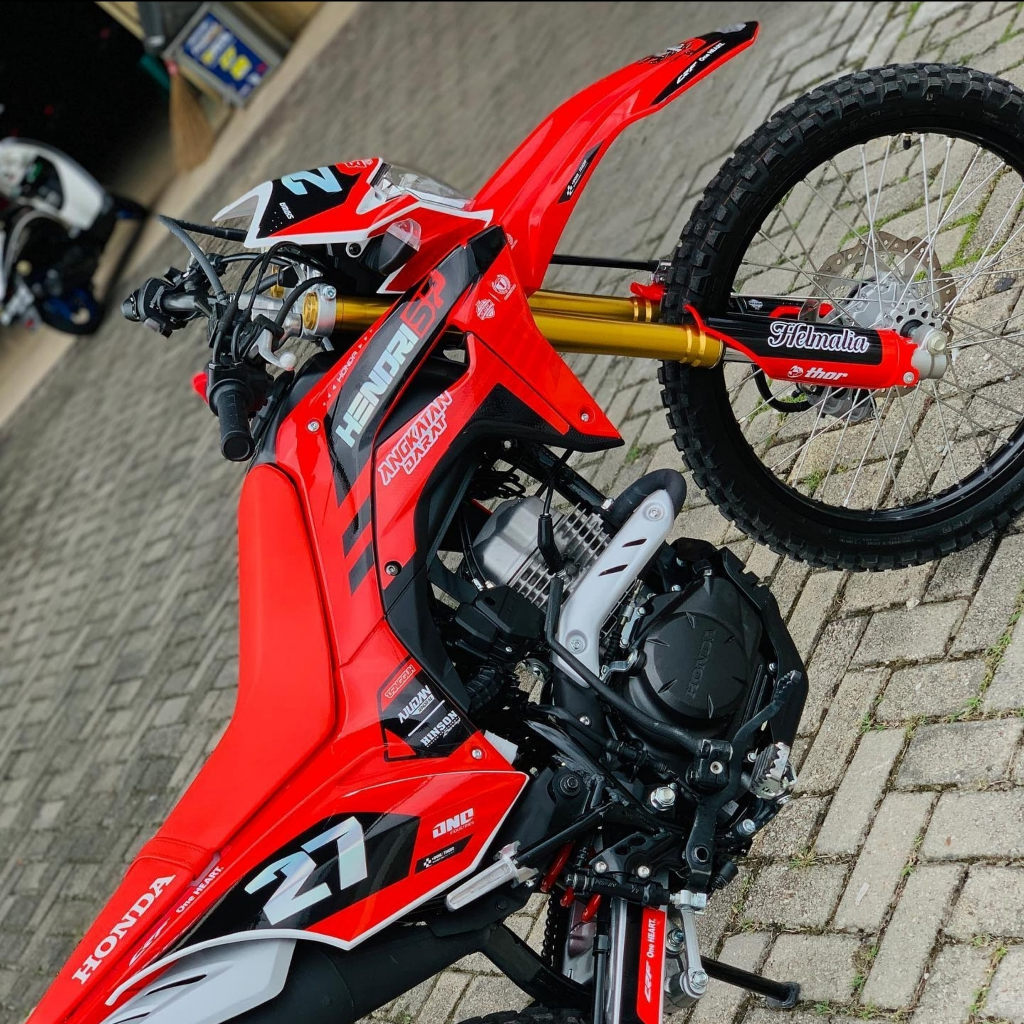 Decal Dekal Stiker Sticer Kawasaki Klx Bf Gordon Crf Supermoto Trabas Bagus