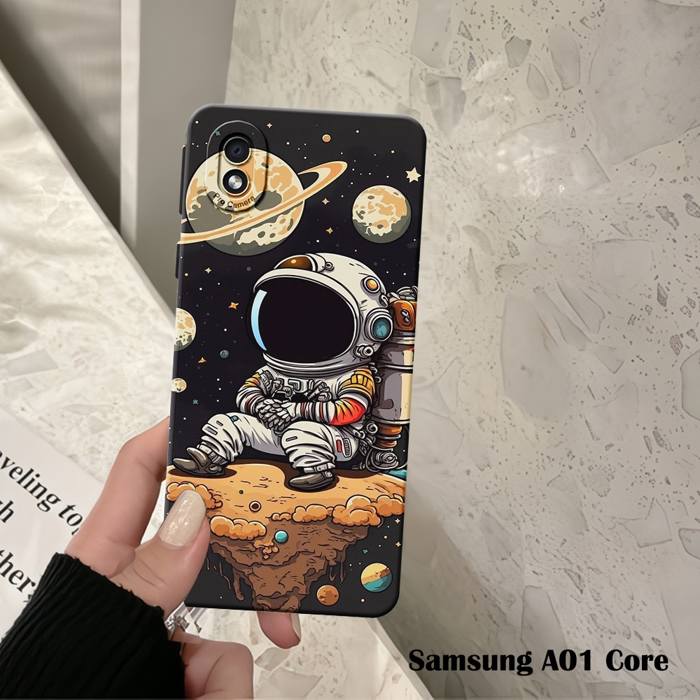SOFTCASE PROCAMERA MOTIF ASTRONOT NASA UNTUK SAMSUNG A01-SAMSUNG A01-SAMSUNG A02-CORE CASE TERLARIS 