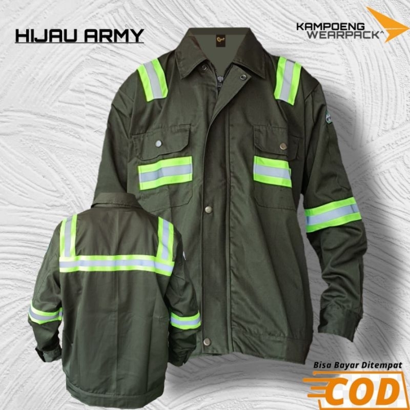 Pakaian keselamatan kerja/wearpack Safty APD K3,Lengan panjang/Semi Jaket