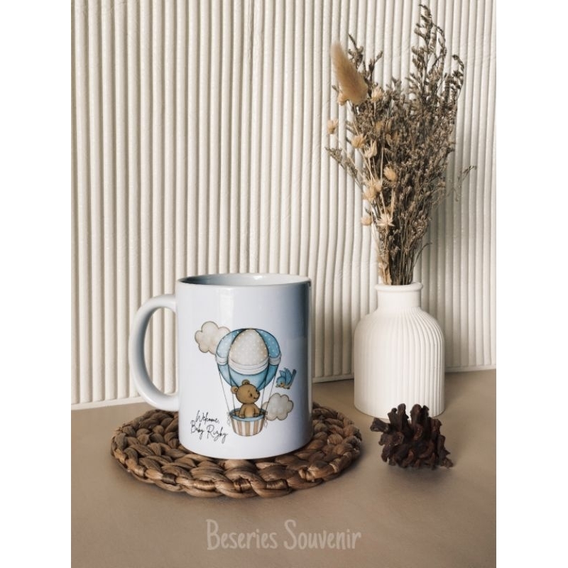 Souvenir Mug Custom Souvenir Pernikahan Mug Souvenir Tasyakuran Aqiqah Mug