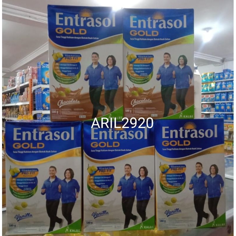 

ENTRASOL GOLD VANIL COKLAT 580GR