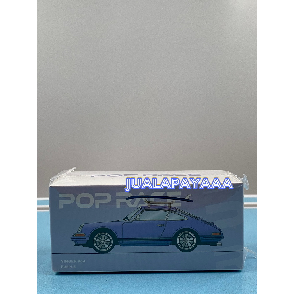POP RACE PORSCHE SINGER PURPLE 964 DIECAST POP RACE SINGER PURPLE 964