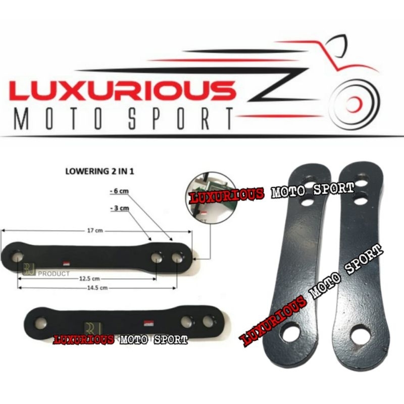 lowering kit ninja150r breket pemendek shock ninja R loweringkit ninja r conroad ninja KR penurun sh