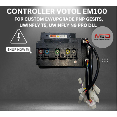 CONTROLLER VOTOL EM100 FOR BLDC SEPEDA MOTOR LISTRIK CUSTOM/UPGRADE