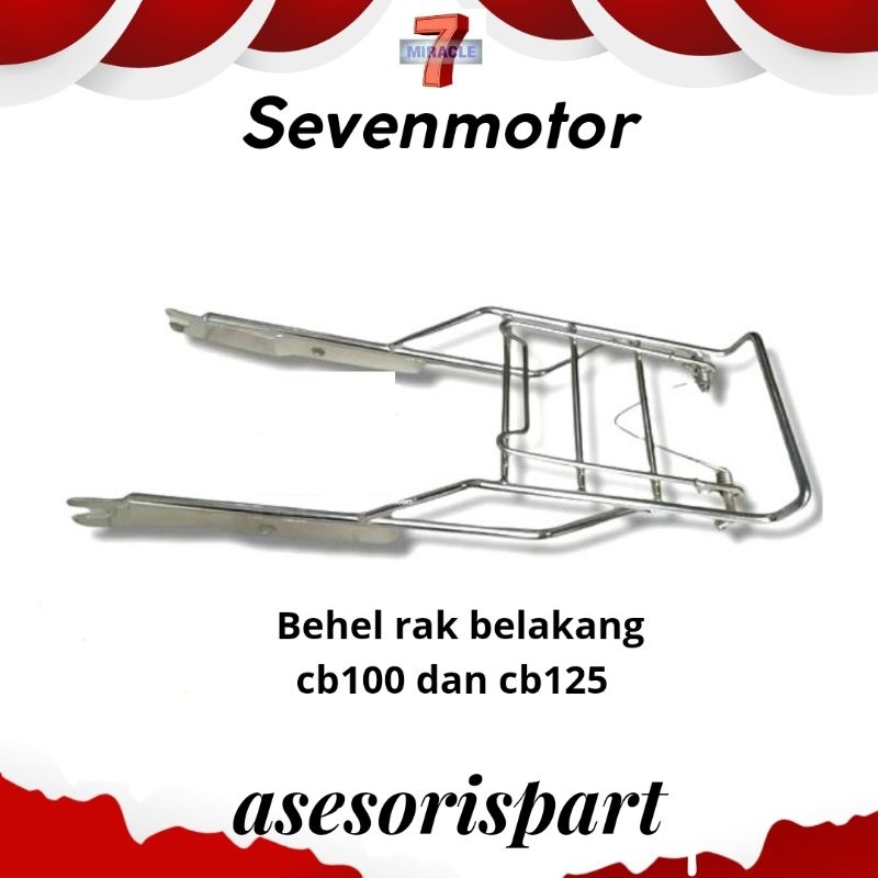 Behel Motor Belakang Cb100 Cb125 cb 100 cb 125 Rak Jepit Belakang Motor