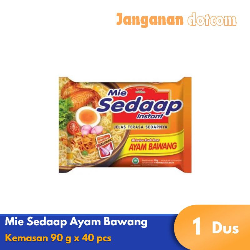 

Mie Sedaap Mi Rasa Ayam Bawang 1 Dus isi 40 pcs