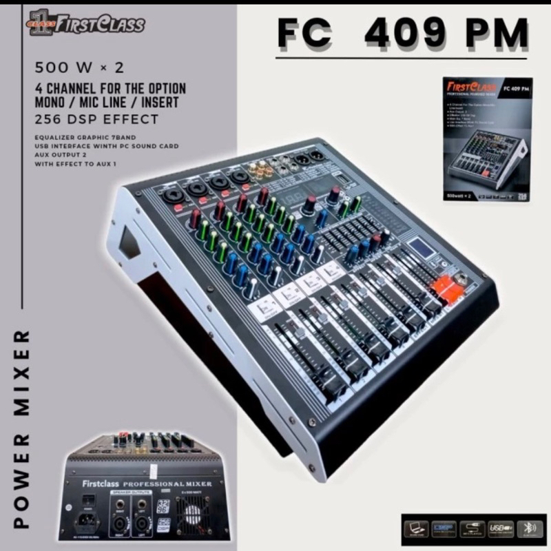 power mixer firstclass fc 409 pm . power mixer fc409pm fc 409pm . power mixer 4 channel firstclass 4