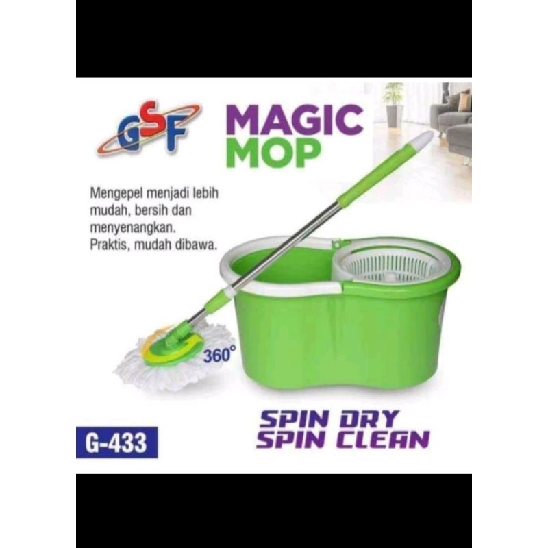 MAGIC MOP GSF G-433 pel wadah gsf spin mop gsf rotary mop super mop pel putar gsf pel lantai