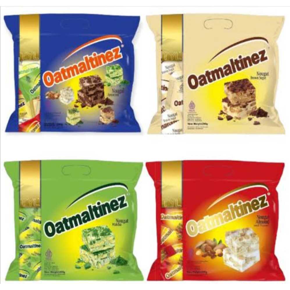 

TYL Oatmaltinez Nougat Chocolate Almond Peanut Assoted Matcha Brown Sugar 200g