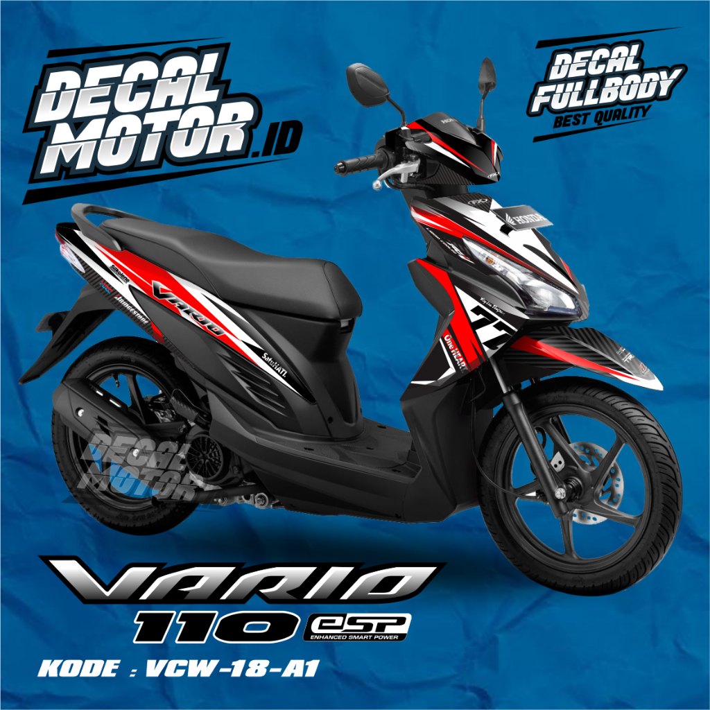 Sticker full body honda vario 110 fi -  sticker decal motor vario 110 fi  - VCW