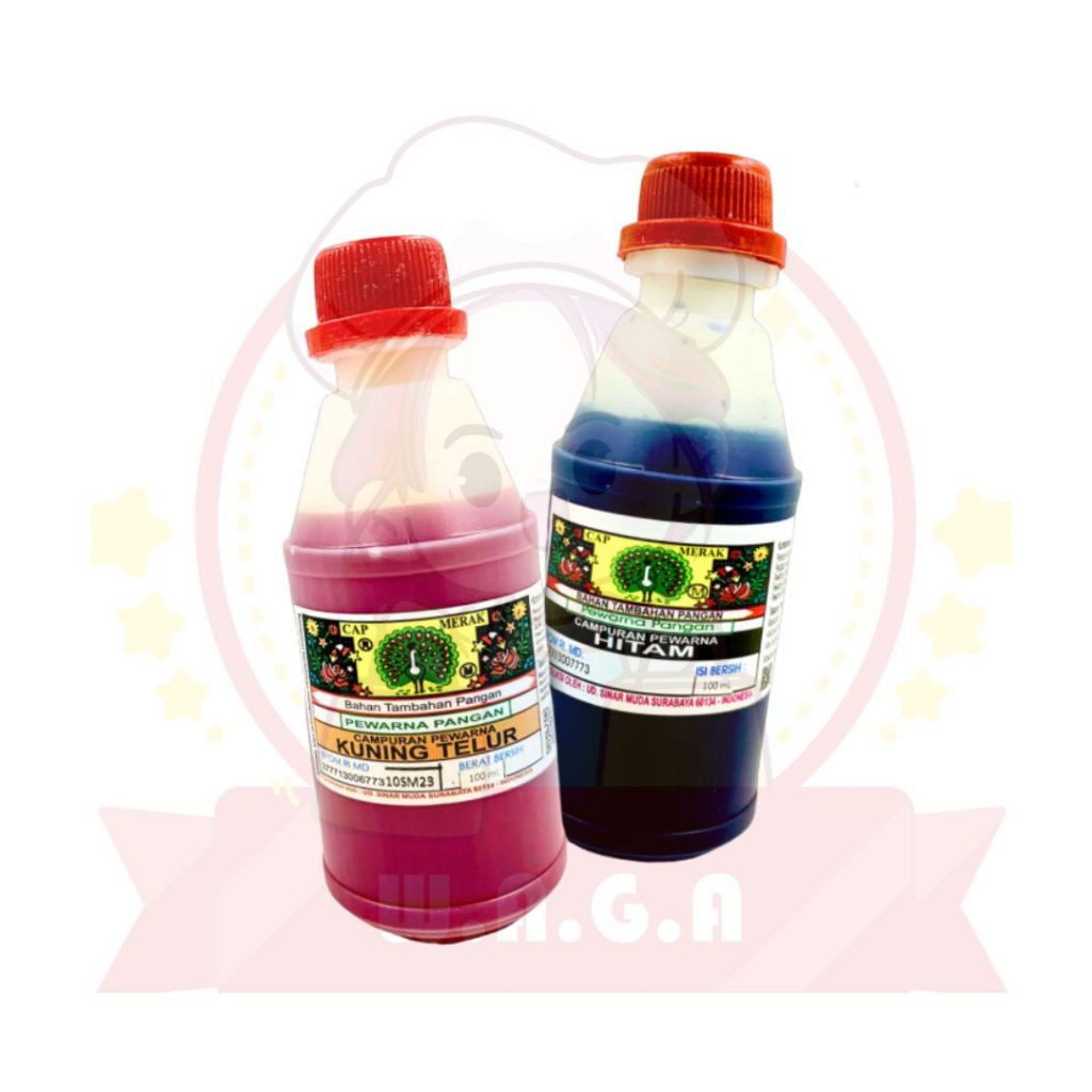 

PEWARNA MAKANAN CAIR / PEWARNA CAIR CAP MERAK 100 ML