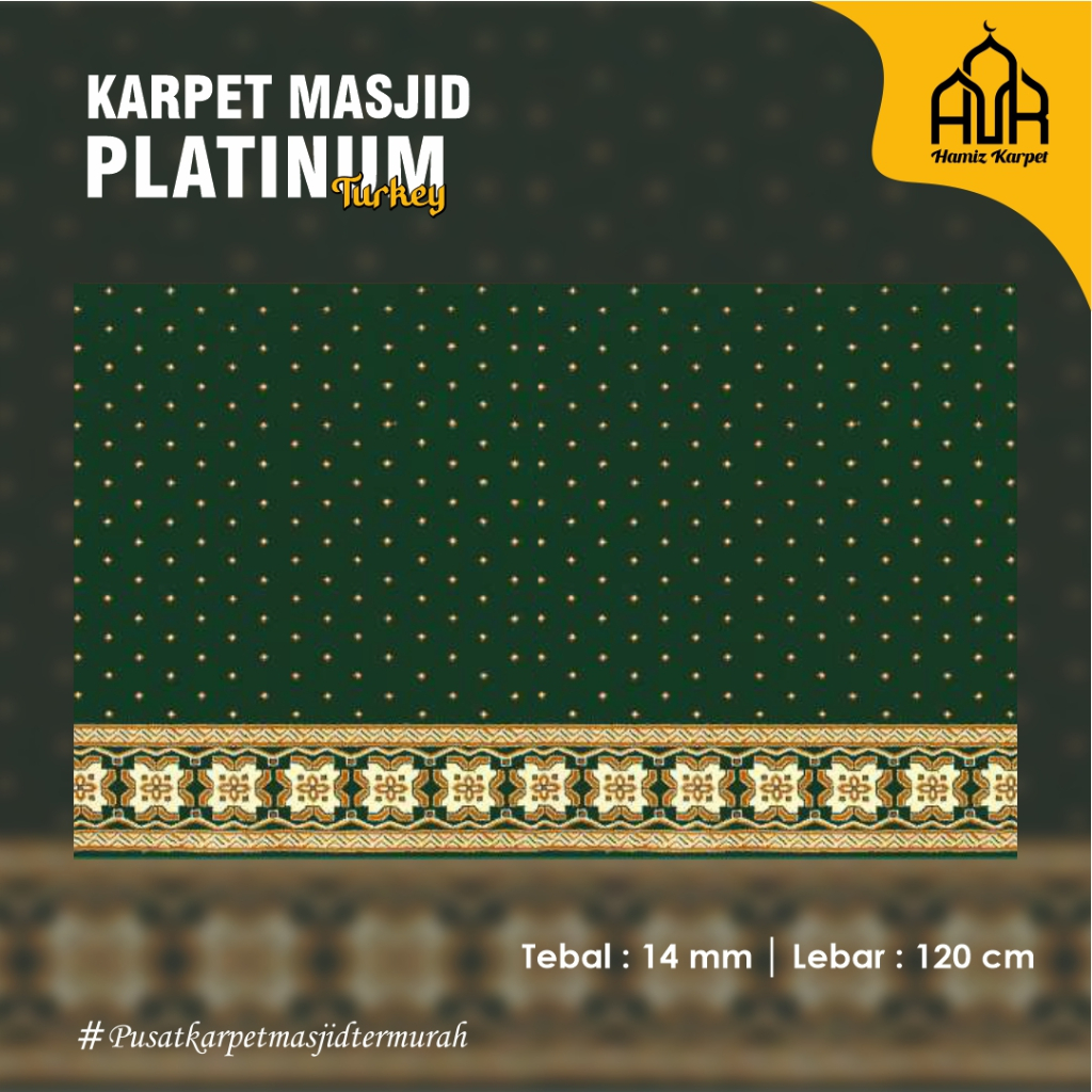 KARPET MESJID PLATINUM MOSQUE TURKI