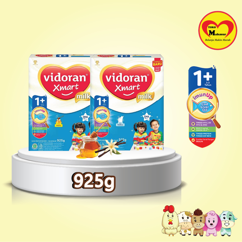 Vidoran Xmart 3+ Vanila / Madu 925gr / Toko Makmur Dukuh Kupang