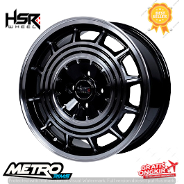 velgVELG RACING HSR RTR RING 16 PCD 4X114,3 WARNA BLACK POLIS