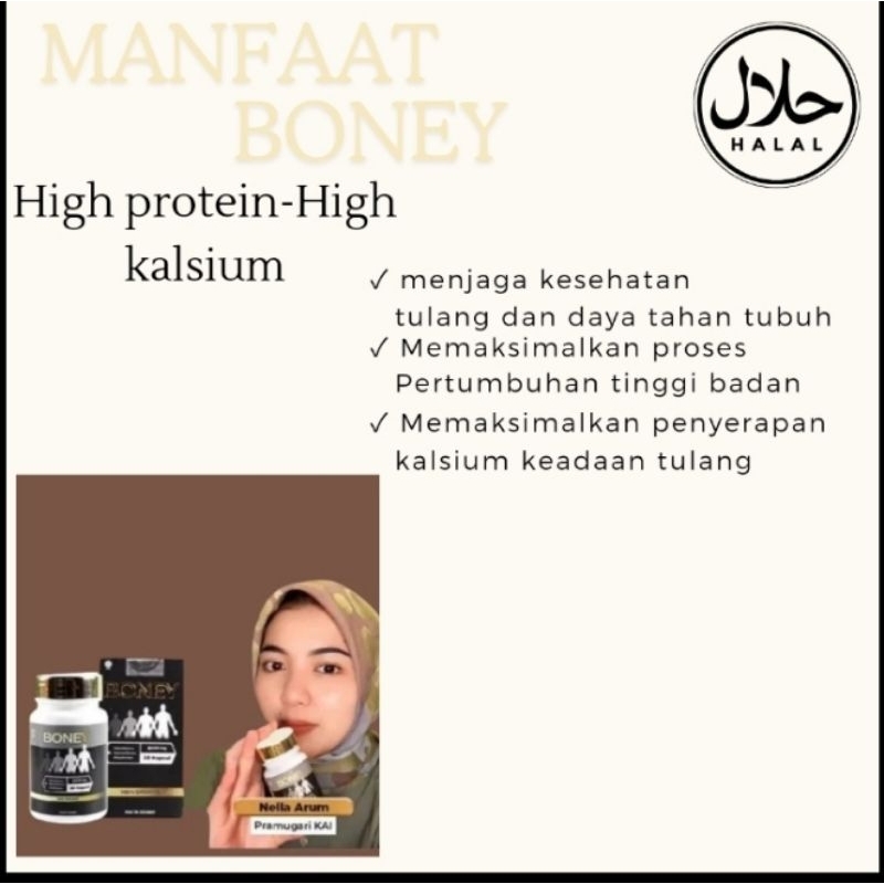 Dr O - Boney/Kapsul Peninggi Herbal/Bantu Naik 5-15 Cm