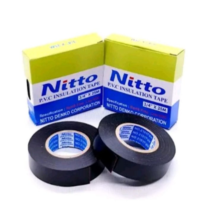 Isolasi Listrik Nitto 3/4 30 M / Nitto Isolasi Pvc 3/4 30 M