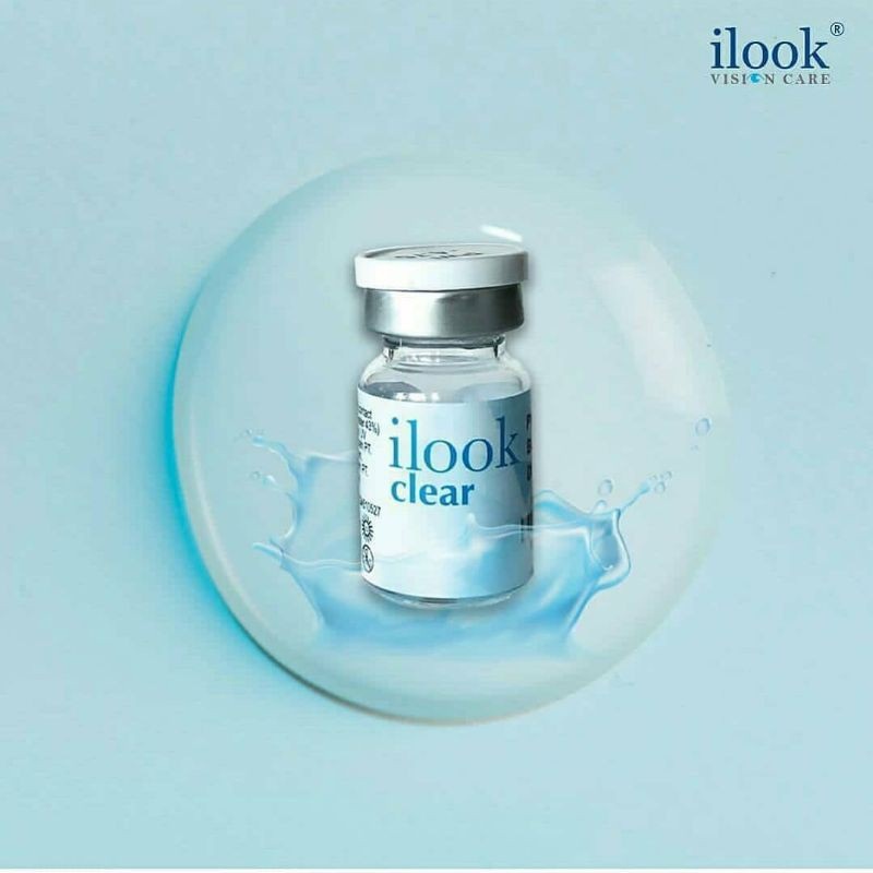 Softlens Soflens bening tahunan I LOOK bisa beda minus (HARGA PER BOTOL / PCS, 1PASANG = CHECKOUT 2P