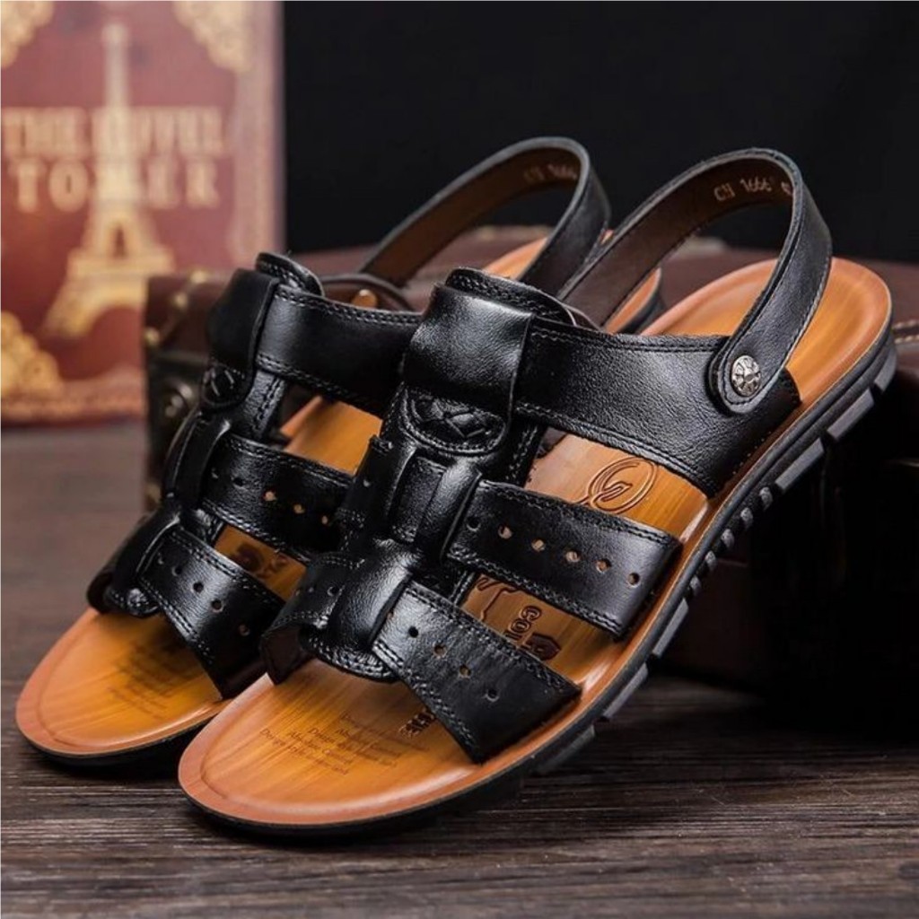 Sandal Slop Pria Keren Sendal Selop Cowok Kekinian Sandal Slop Pria