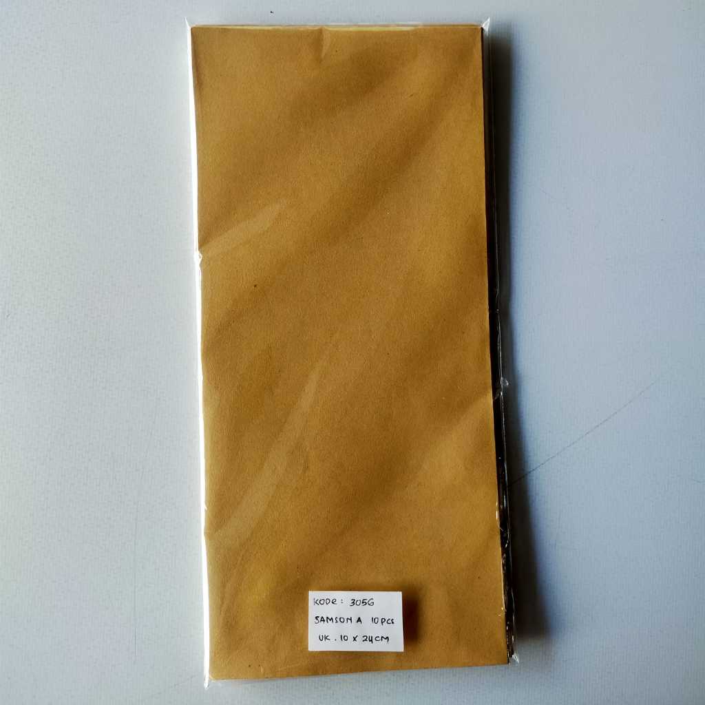 

Amplop Samson Coklat ISI 10PCS / Envelope / Surat Coklat Bagus / amplop coklat / amplop packing / amplop coklat packing / amplop kecil / kertas samson coklat / amplop coklat folio / amplop coklat kecil / amplop coklat a4