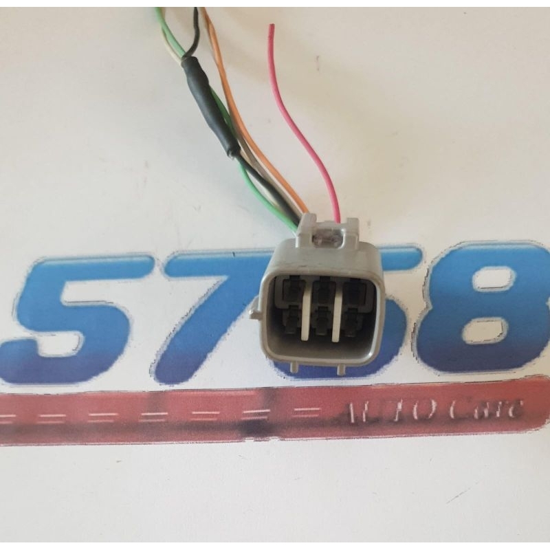 soket headlight male pin 6 original daihatsu New Xenia Sigra Ayla Rocky 1.5 kabel socket konektor he