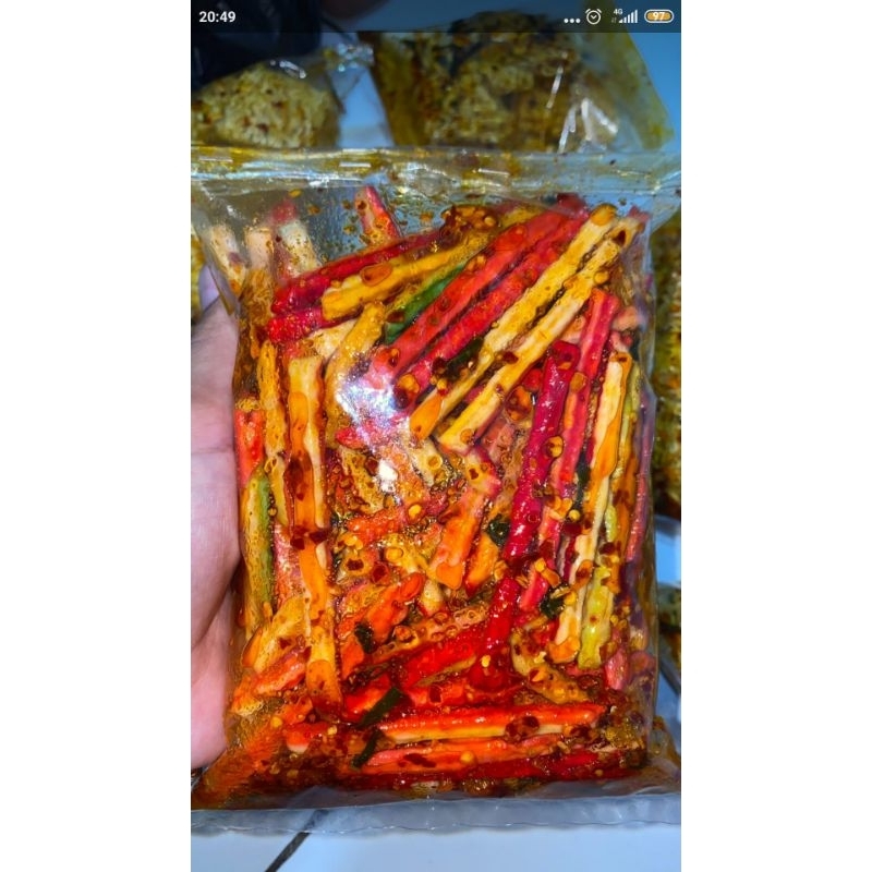 

seblak kering pedas daun jeruk kemasan 250g